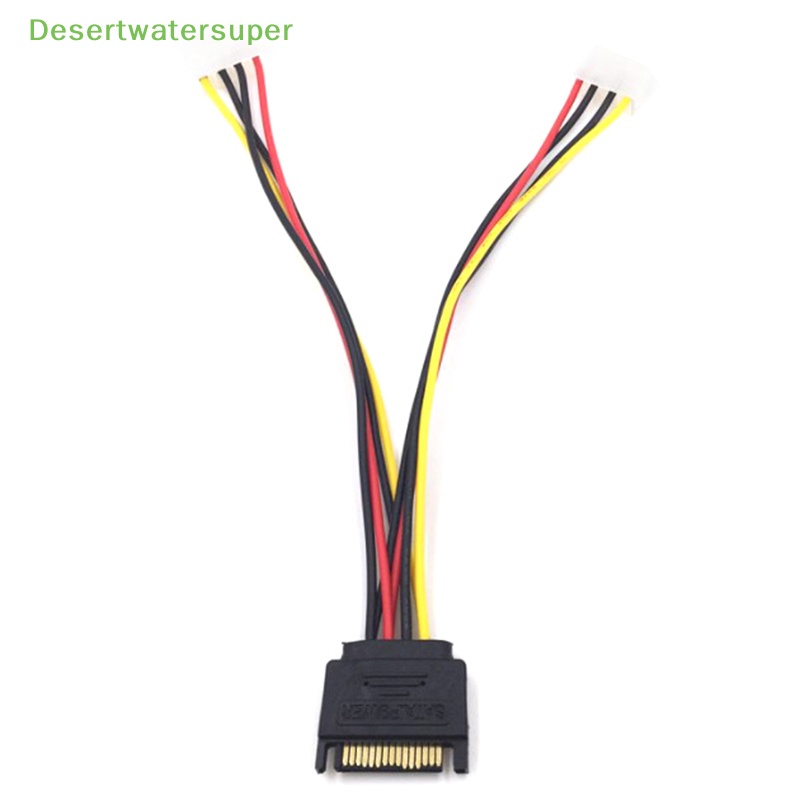 Dây Cáp Nguồn Sata 15Pin Hai Cổng Sang 4pin Sata