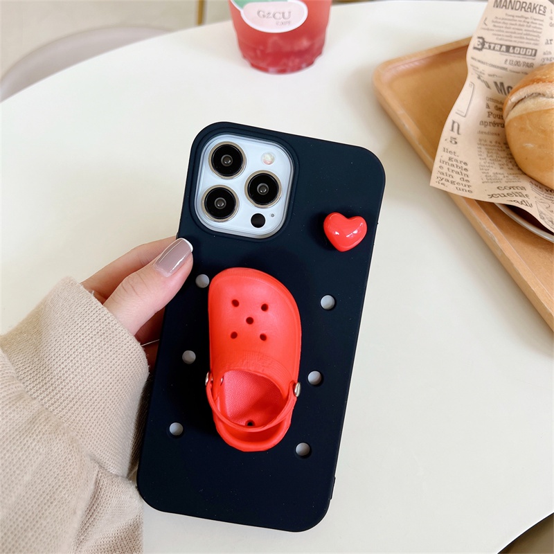 Ốp Điện Thoại Silicon Mềm Chống Rơi Hình Giày 3D Dễ Thương Cho IPhone 14 Pro Max 13 Pro Max 13 Pro 12 11 Pro Max