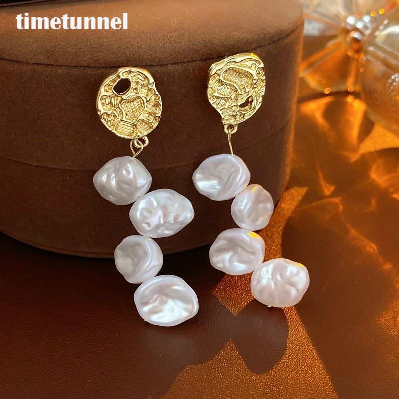 Bông Tai Mạ Bạc 925 Đính Ngọc Trai Ngọt Ngào Dễ Thương Cho Nữ timetunnel