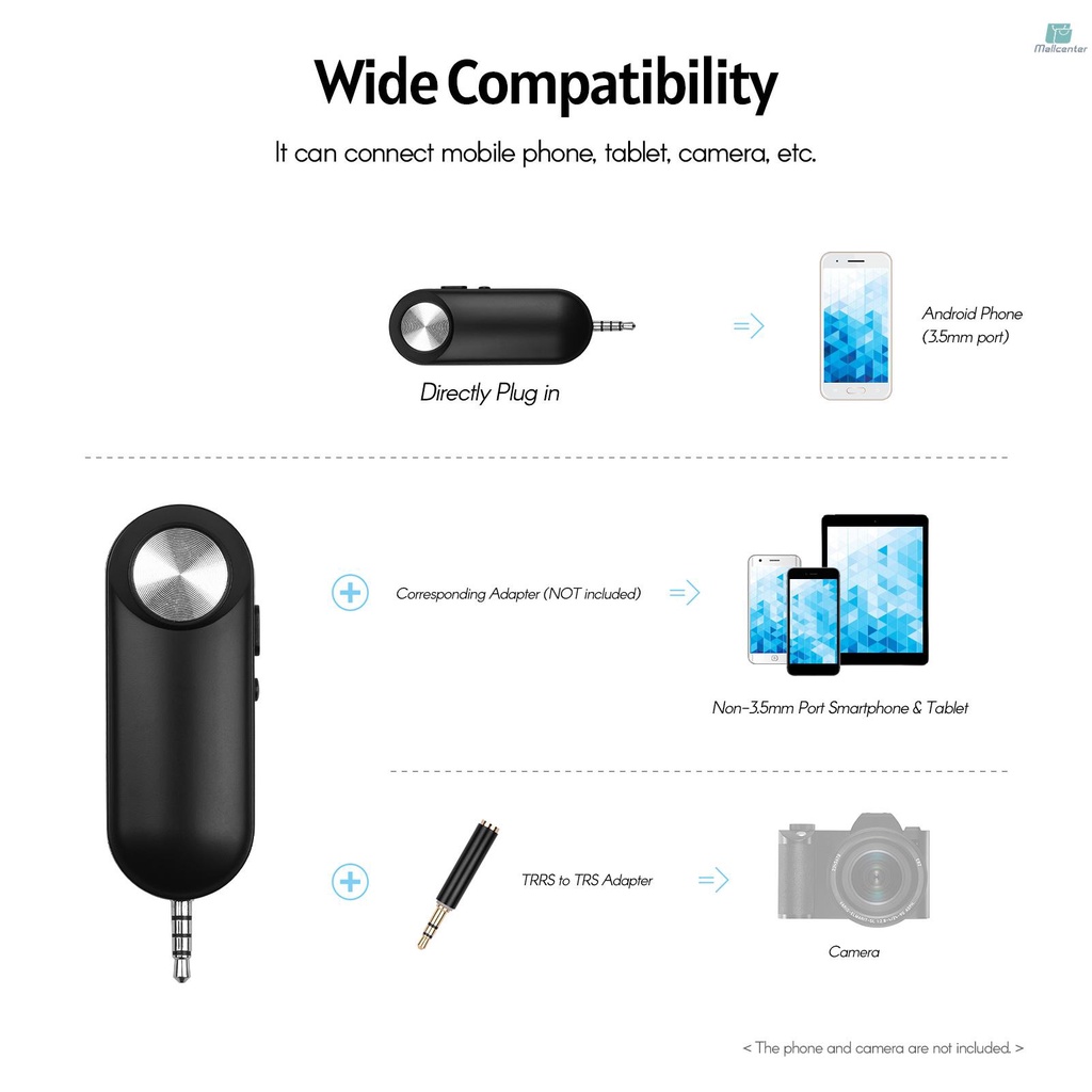 Andoer Wireless Lavalier Lapel Mic Rechargeable Clip-on Microphone System with Noise Conduction 20 Meters Long Working Distance Compatible with Phones &amp; Camera for Video Recording Interview Broadcast