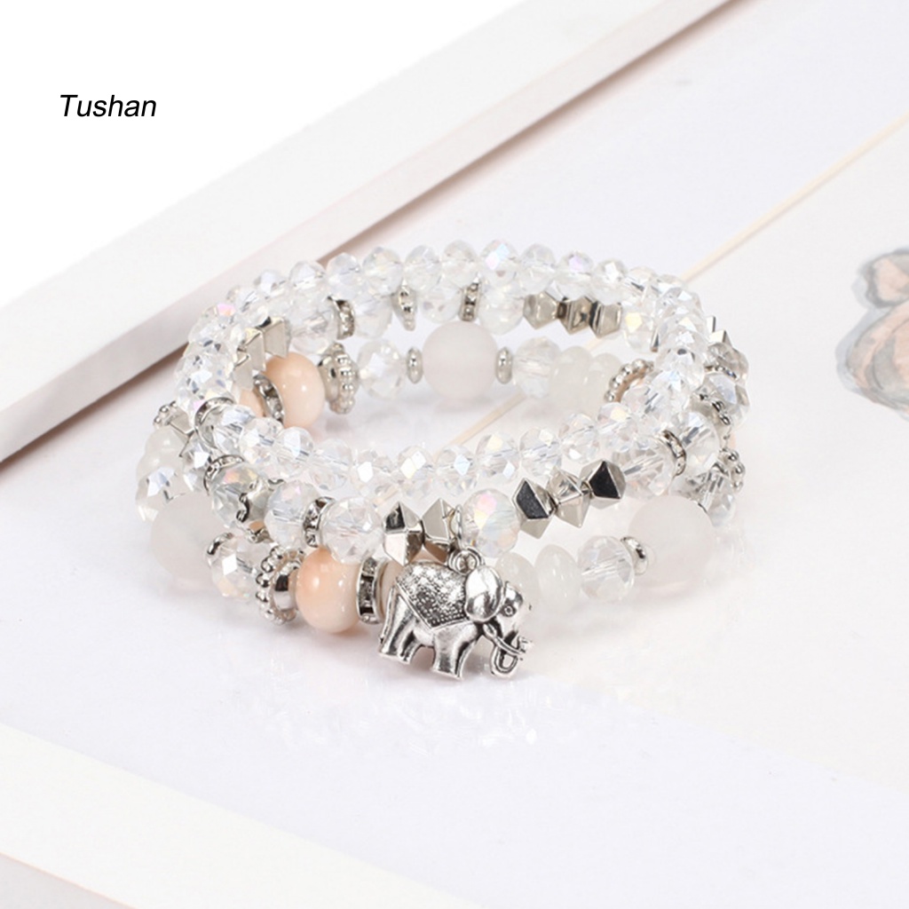 Set 3 Vòng Tay Chuỗi Hạt Phong Cách Bohemia Thời Trang Cho Nữ