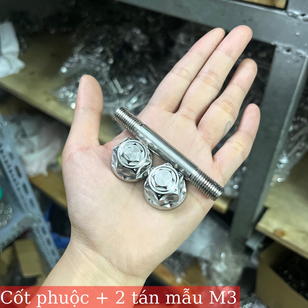 Cốt phuộc kèm 2 tán mẫu Thái và mẫu M3 dành cho các dòng xe