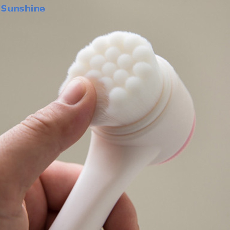 Dụng Cụ Rửa Mặt Mát Xa Hai Mặt Bằng Silicon Tiện Dụng