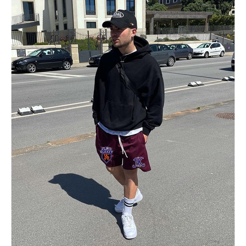 Quần Short Thể Thao Phối Lưới Thoáng Khí Nhanh Khô Thời Trang Cho Nam Và Nữ