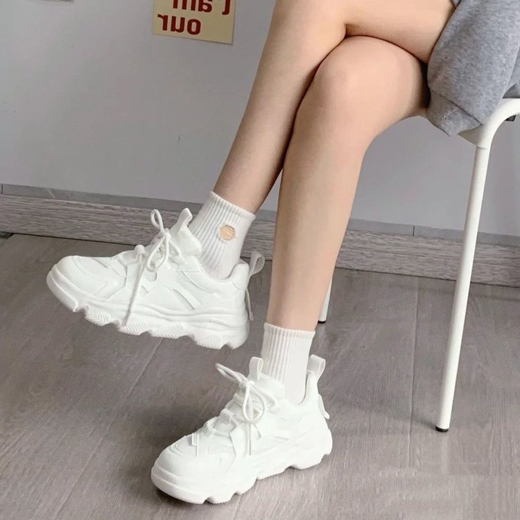 Giày Thể Thao Đế Dày Phối Lưới Thoáng Khí Thời Trang Năng Động