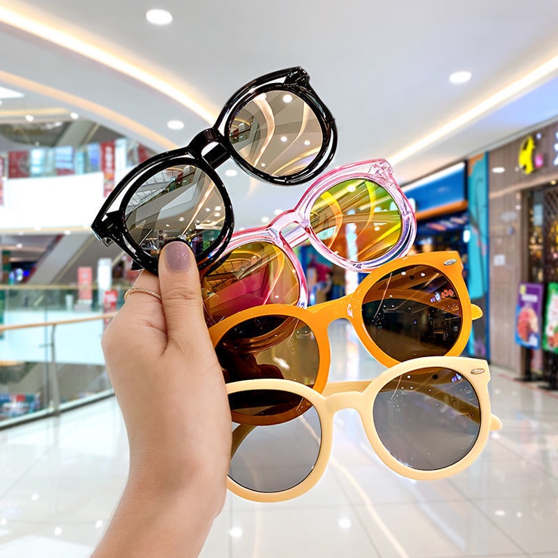 MẪU MỚI 2023_Kính Mát, Kiếng Mát Trẻ Em Tròn Mờ Thích Hợp Cho Bé 1-8 Tuổi