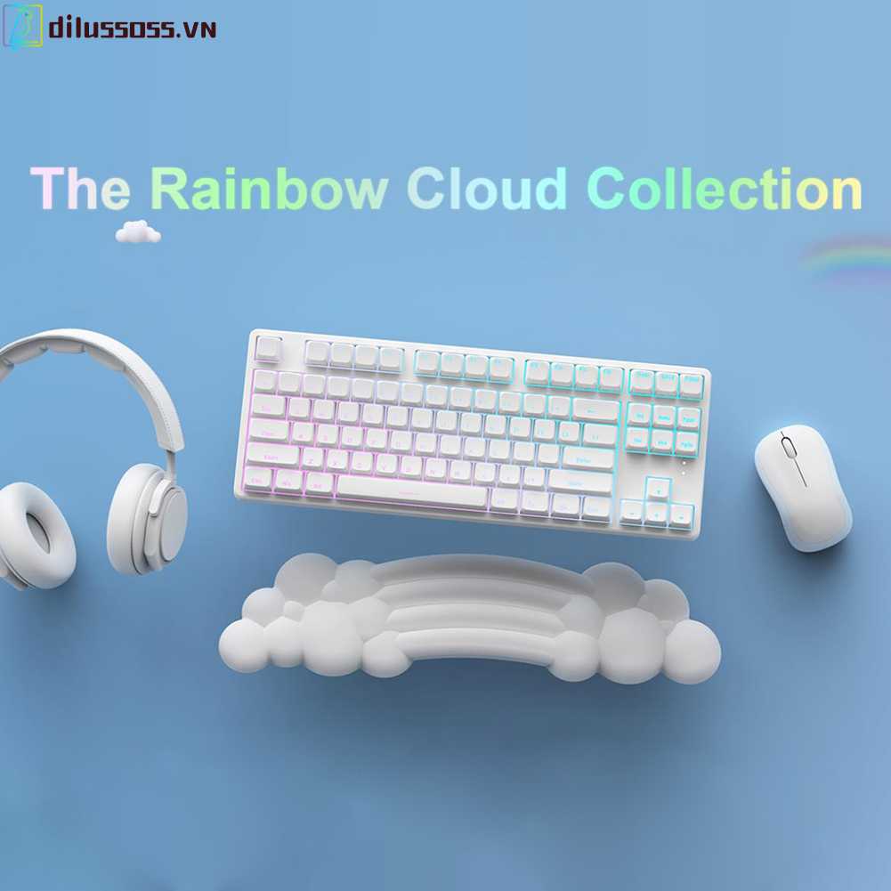 Đệm Cổ Tay Bấm Bàn Phím Máy Tính Giảm Đau Hình Đám Mây