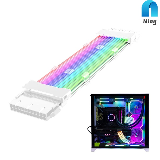 Dây Cáp Nối Dài Nguồn Đèn 24pin 5v Argb Linh Hoạt Cho Bo Mạch Chủ Máy Tính Thẻ Đồ Họa