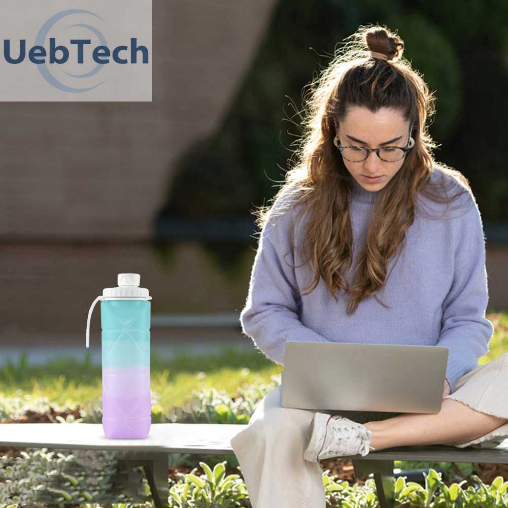 Bình Nước Thể Thao Bằng Silicone Không BPA Dung Tích 600ML