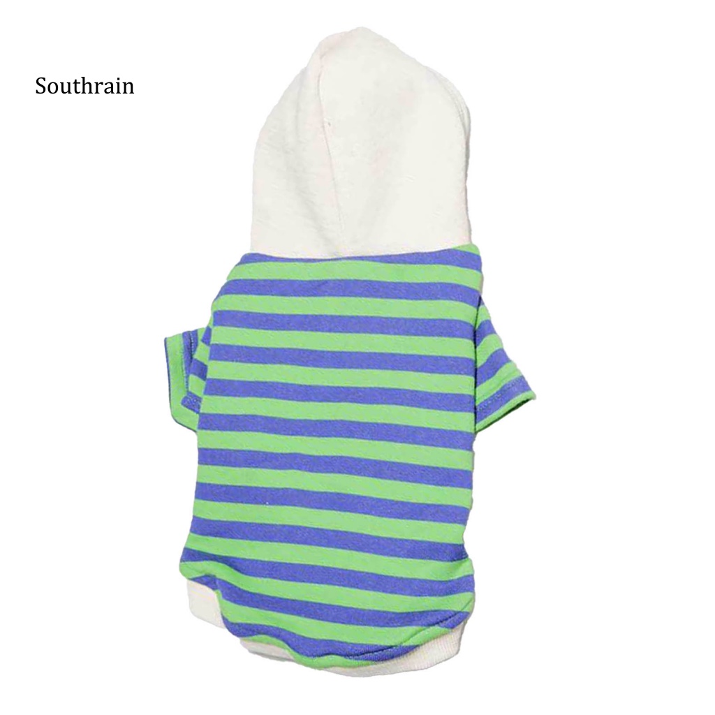 Áo Hoodie Giữ Ấm Họa Tiết Kẻ Sọc Mềm Mại Cho Cún Cưng