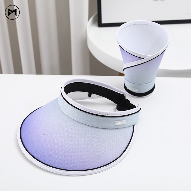 Mũ Chống Nắng Vành Rộng Hở Chóp Phối Lưới Màu Gradient Thoáng Khí Chống Tia UV Mẫu Mới 2023