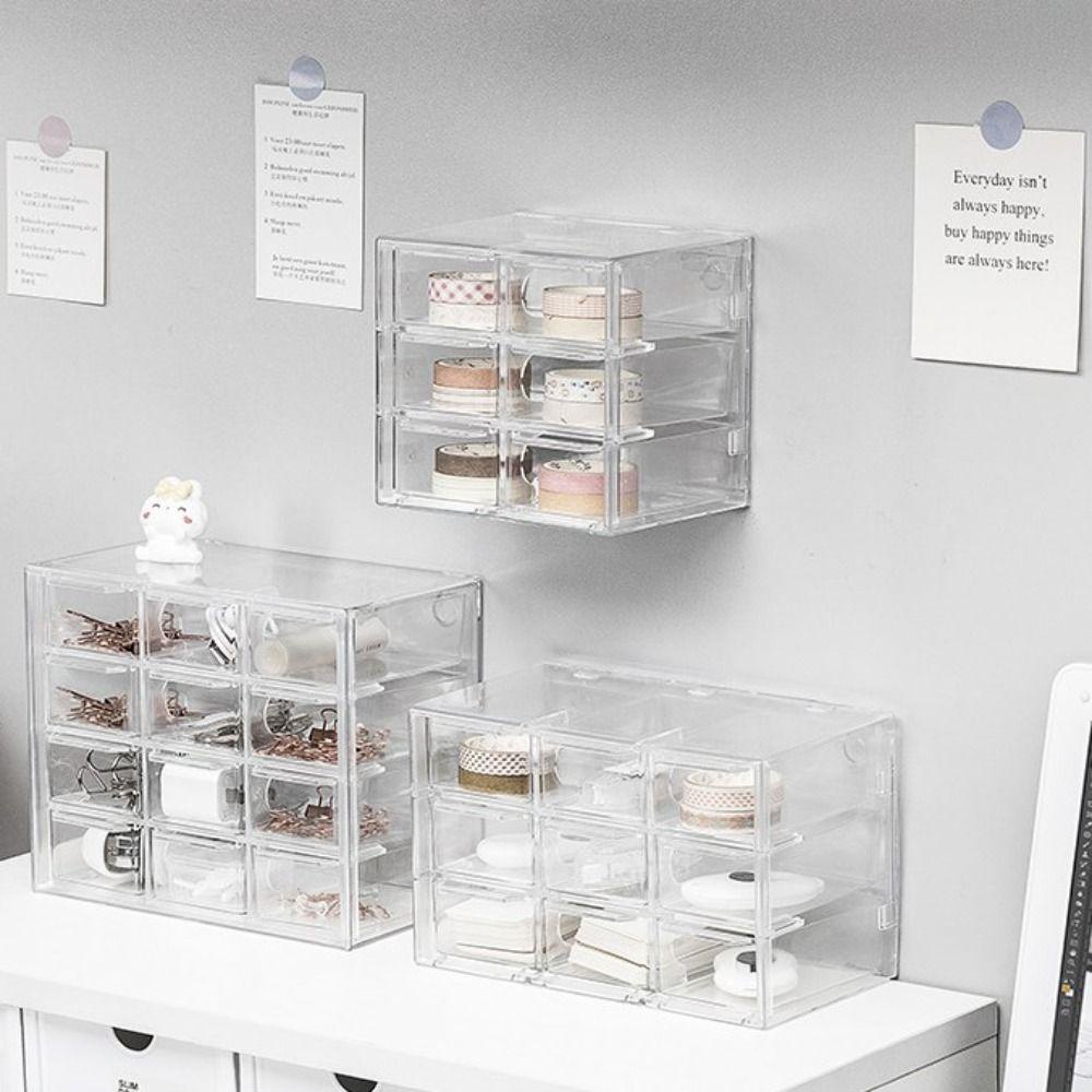 Ngăn Kéo Đựng Mỹ Phẩm / Trang Sức / Tai Nghe Để Bàn Chống Thấm Nước Tiện Dụng