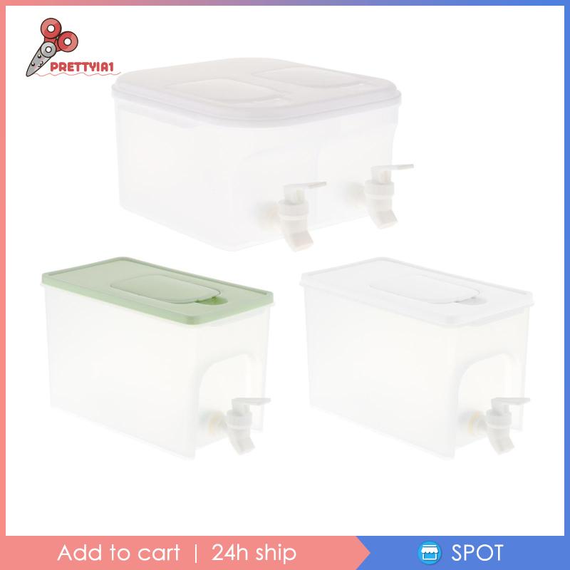 [Prettyia1] Bình Đựng Nước Lạnh Với Vòi Rót Lạnh Chắc Chắn Sức Chứa Lớn Cho Tủ Lạnh