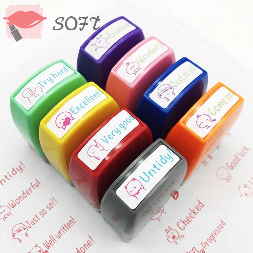 Con Dấu In Chữ Tiếng Anh Họa Tiết Hoạt Hình Dùng Trang Trí Sổ Tay DIY