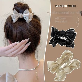 Kẹp tóc đính nơ cỡ lớn thiết kế mới cao cấp thời trang