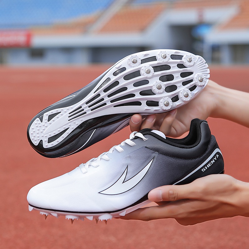 Giày Chạy Bộ Shenya Track and Field 8 Gai Nhọn Dài Ngang Bắp Chân Thể Thao Chạy Bộ