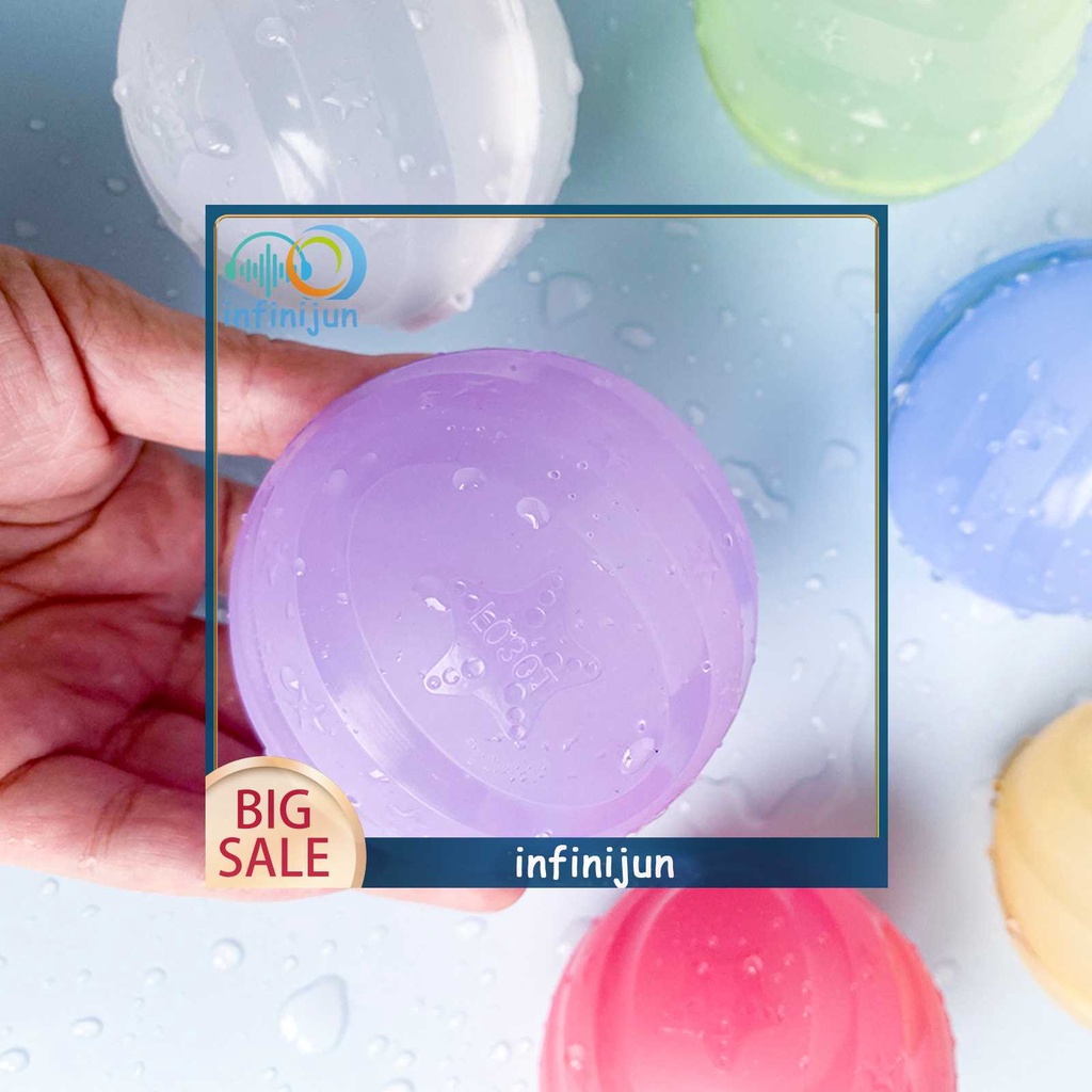 Bộ 6 Quả Bóng Nước Silicone Có Nam Châm Cho Bé Chơi Khi Đi Biển