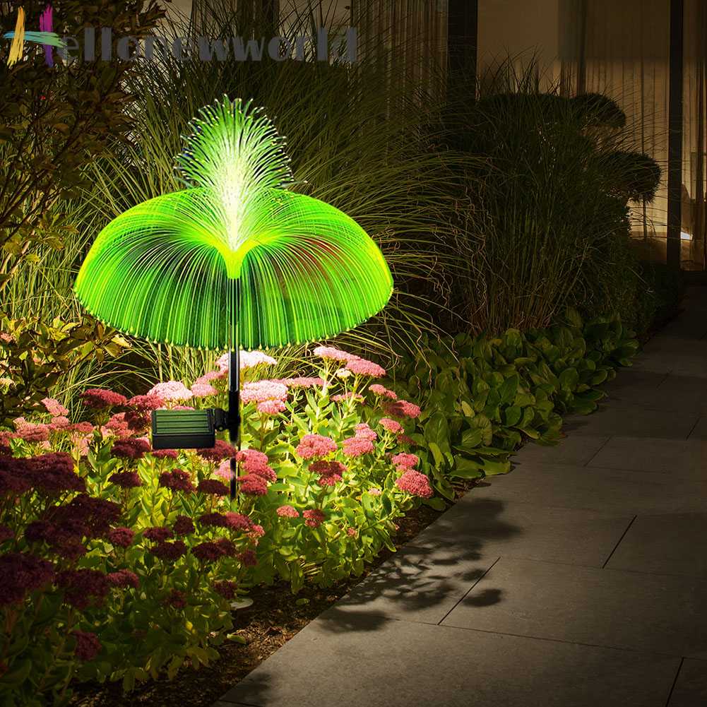 Đèn LED Tự Động Hình Sứa Trang Trí Sân Vườn