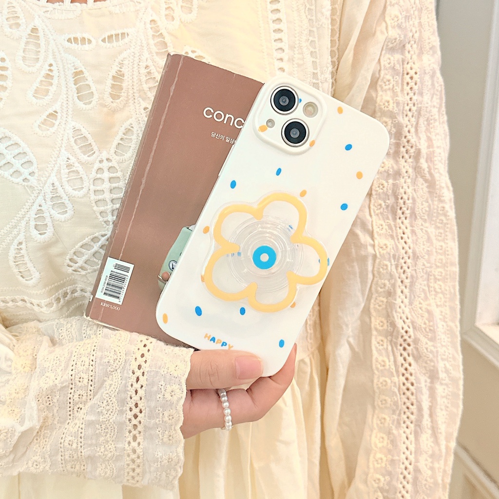 Ốp Điện Thoại TPU Silicon Chống Sốc Họa Tiết Bông Hoa Nhỏ Xinh Cho iPhone 13 12 11 Pro Max 14 Plus