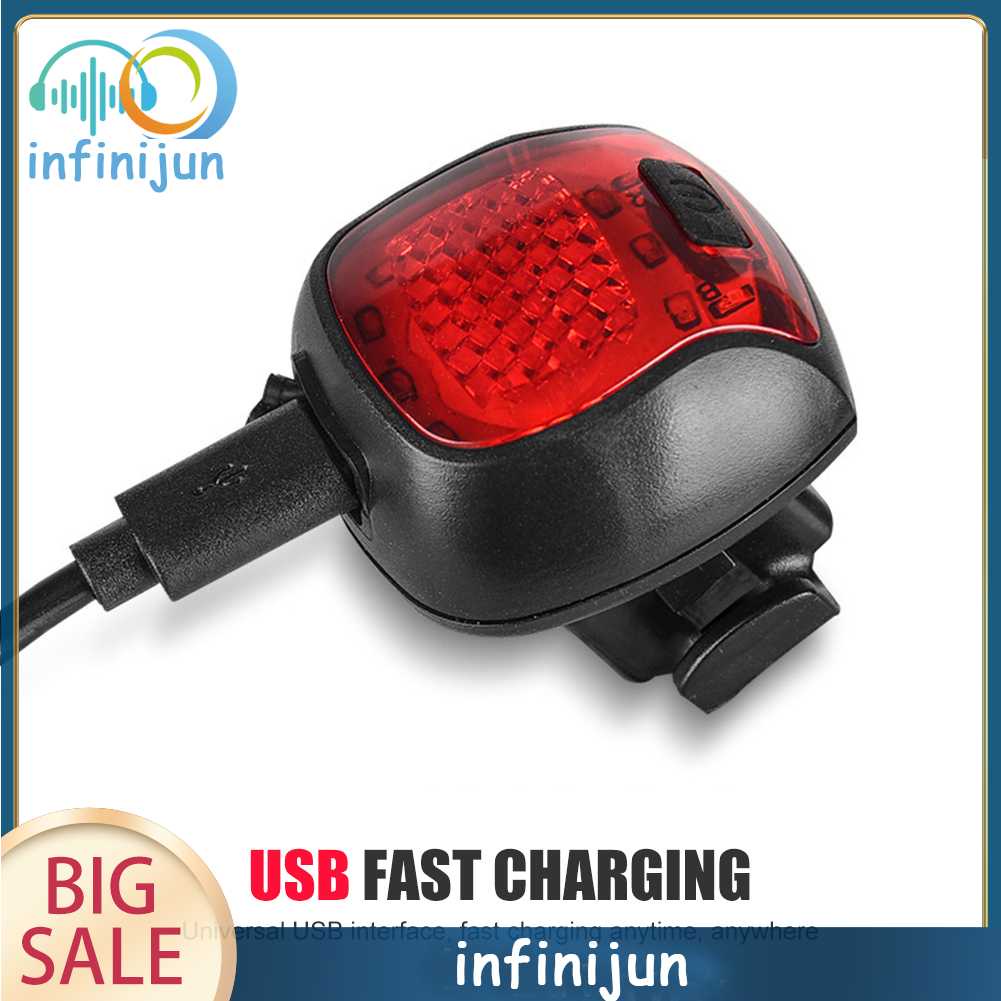 Đèn LED Gắn Yên Sau Xe Đạp Chống Thấm Nước Có Thể Sạc Lại Được