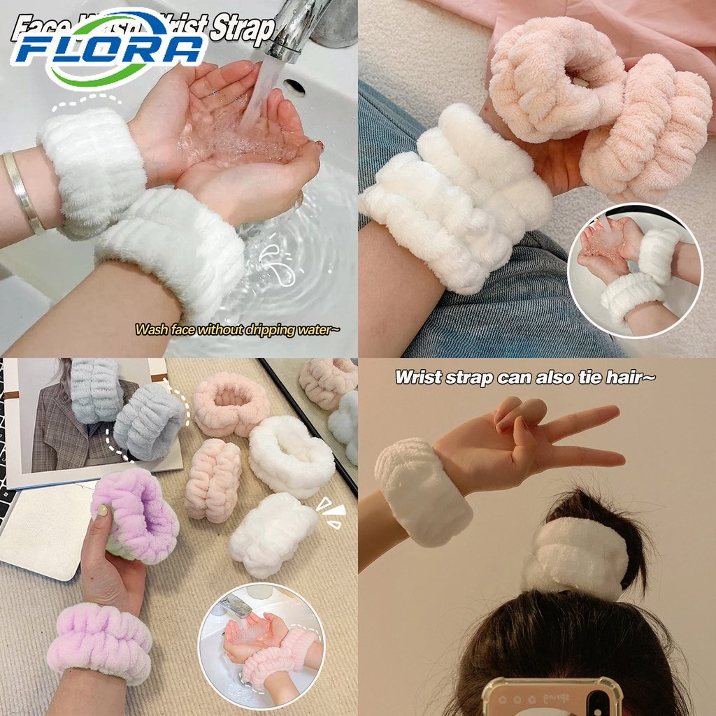 Dây Buộc Tóc Lông Cừu San Hô Co Giãn Kiểu Hoạt Hình Dễ Thương Giặt Rửa Được