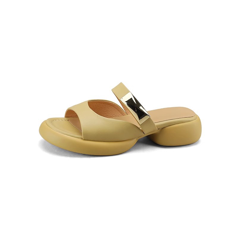 Duoya Factory Thẳng Tóc ~ [Hàng Có Sẵn] Dép Sandal Đế Phẳng Nhẹ Nhàng Có Dây Quai Mềm Mại Cho Nữ Miễn Phí Vận Chuyển