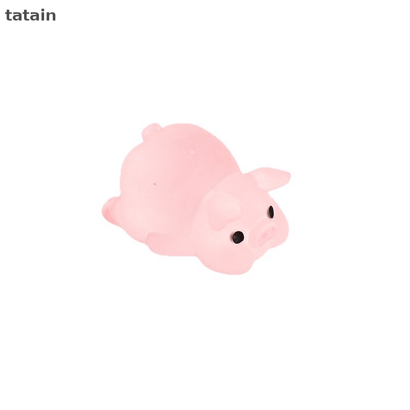 Set 6 Mô Hình Chú Heo Mini Bằng Nhựa Resin Thủ Công DIY