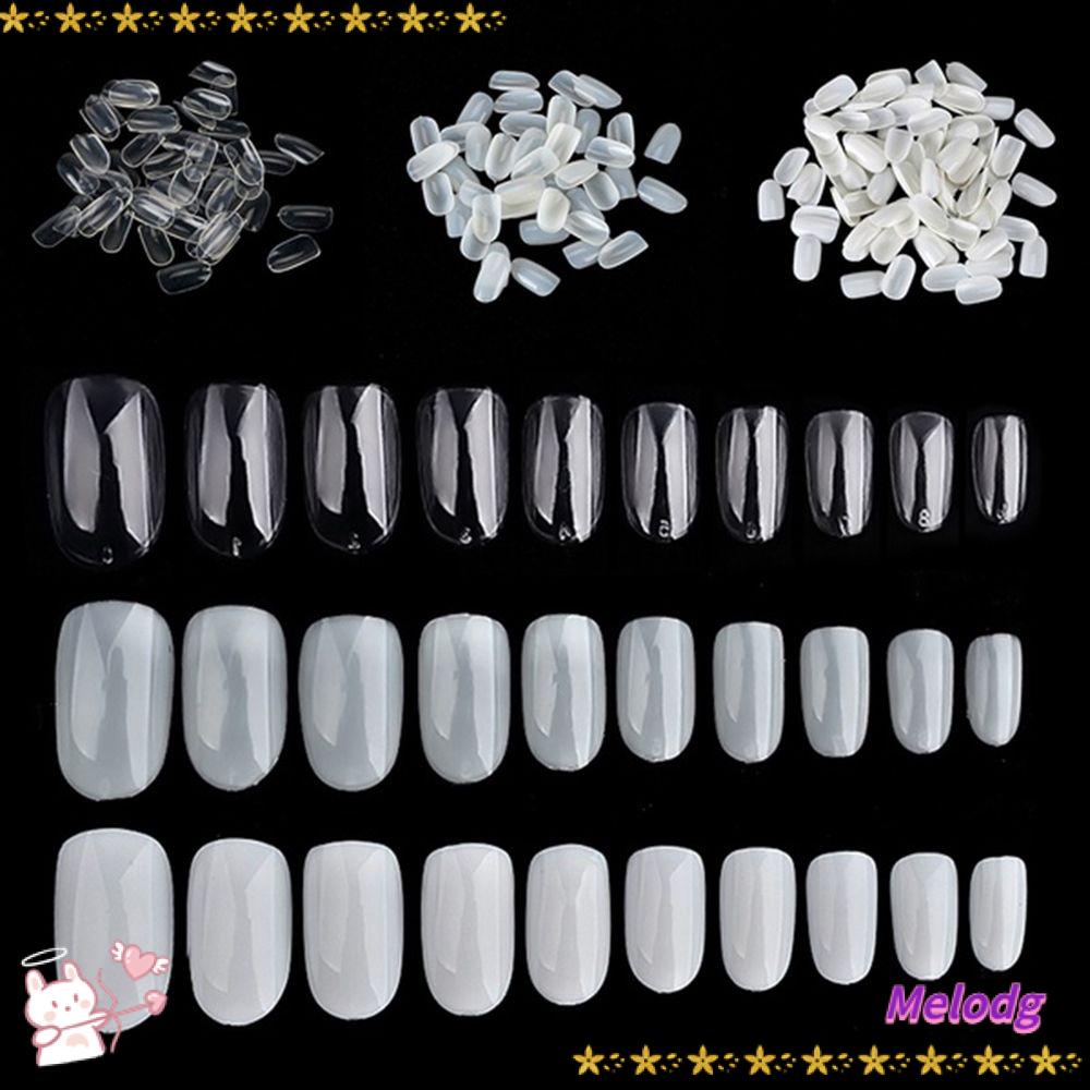 MELODG Móng Tay Giả Acrylic Che Phủ Toàn Diện