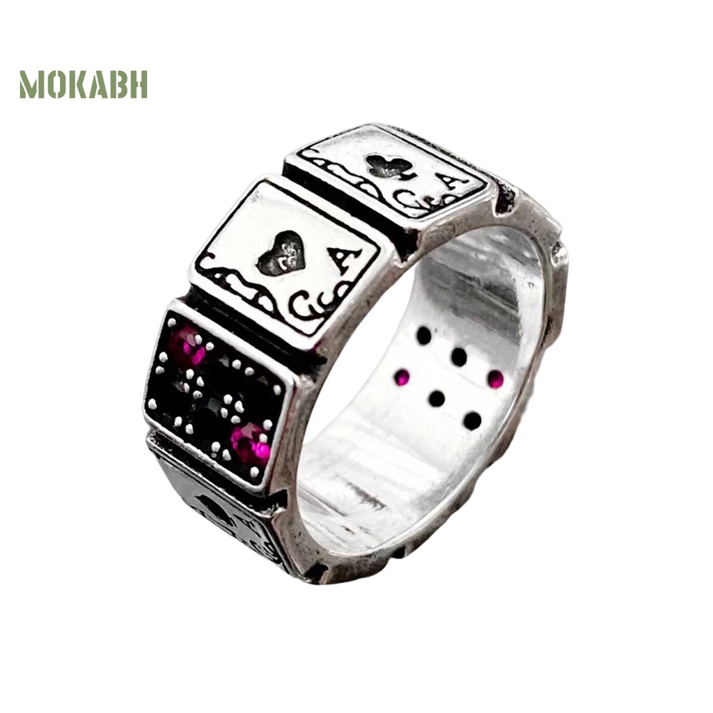 [Mới] Nhẫn Hở Đính Đá Zircon Kiểu Vintage Có Thể Điều Chỉnh Kích Thước