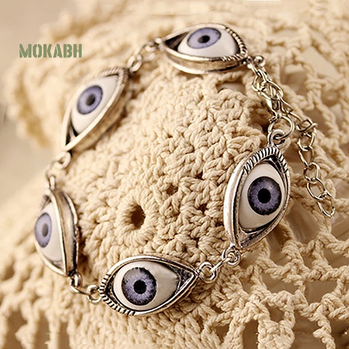 Vòng Đeo Tay Họa Tiết Mắt Quỷ Thời Trang Cho Nam Và Nữ
