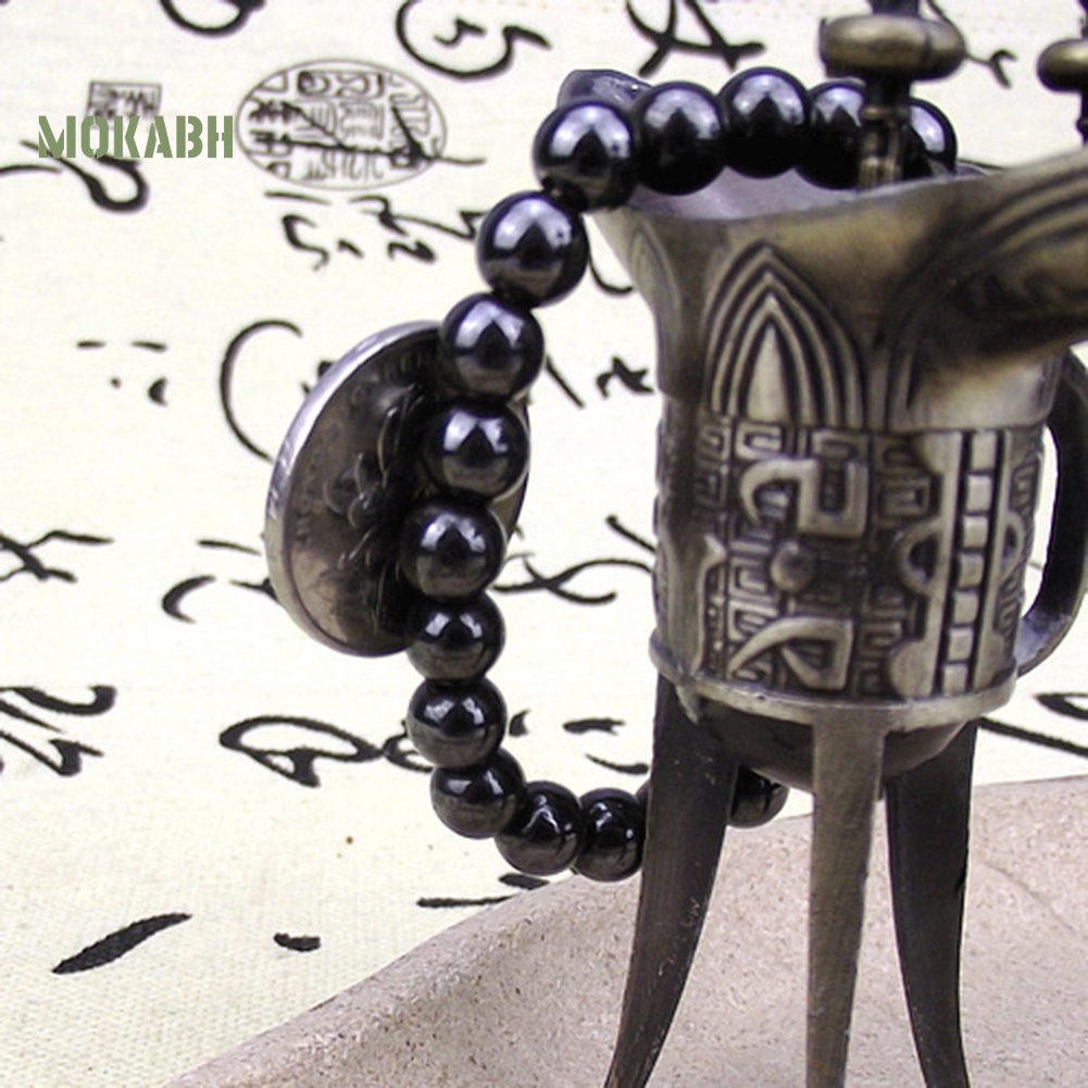 Vòng Tay Đá ic Màu Đen Chăm Sóc Sức Khỏe Thời Trang Unisex