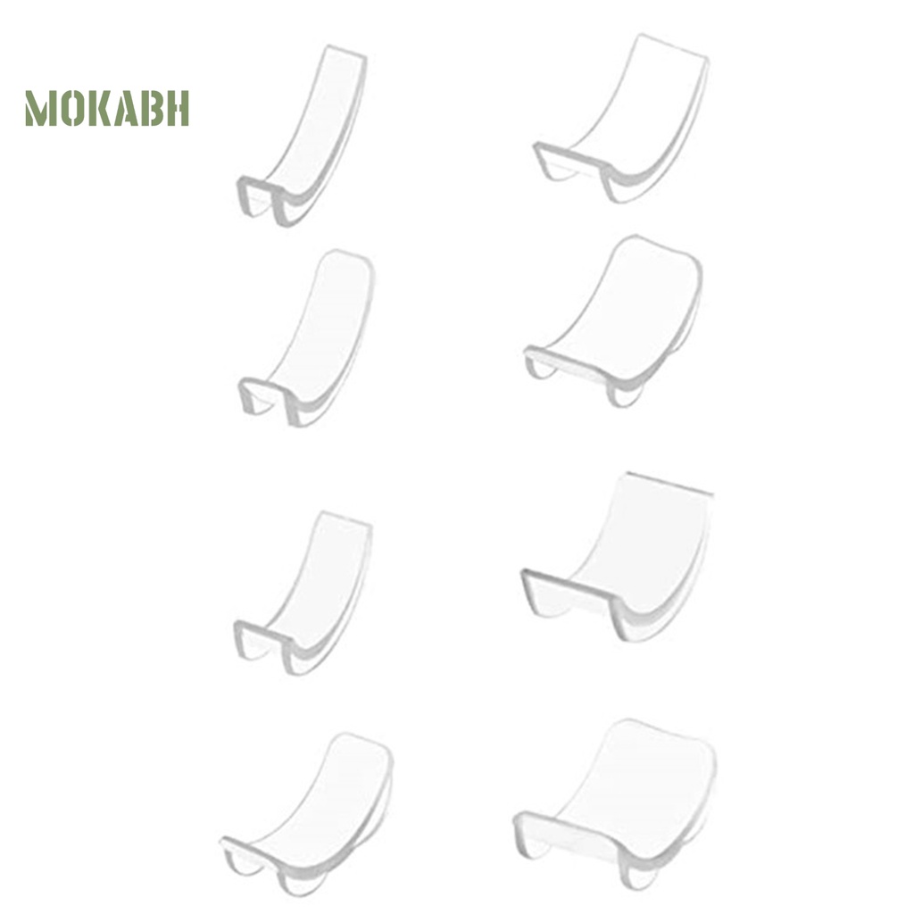 Set 8 Phụ Kiện Giảm Kích Thước Nhẫn Trong Suốt Bằng TPU