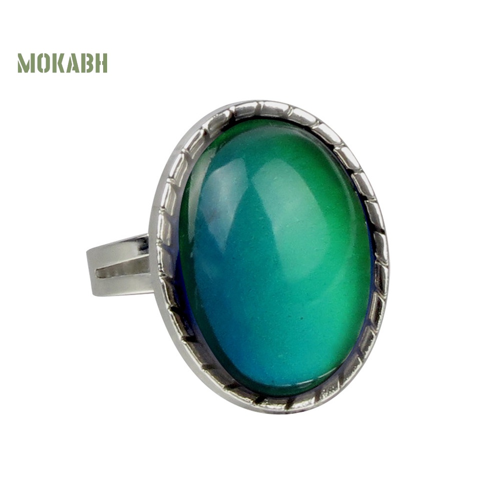 Nhẫn Đính Đá Quý Giả Thay Đổi Màu Theo Tâm Trạng Thời Trang Cho Nữ