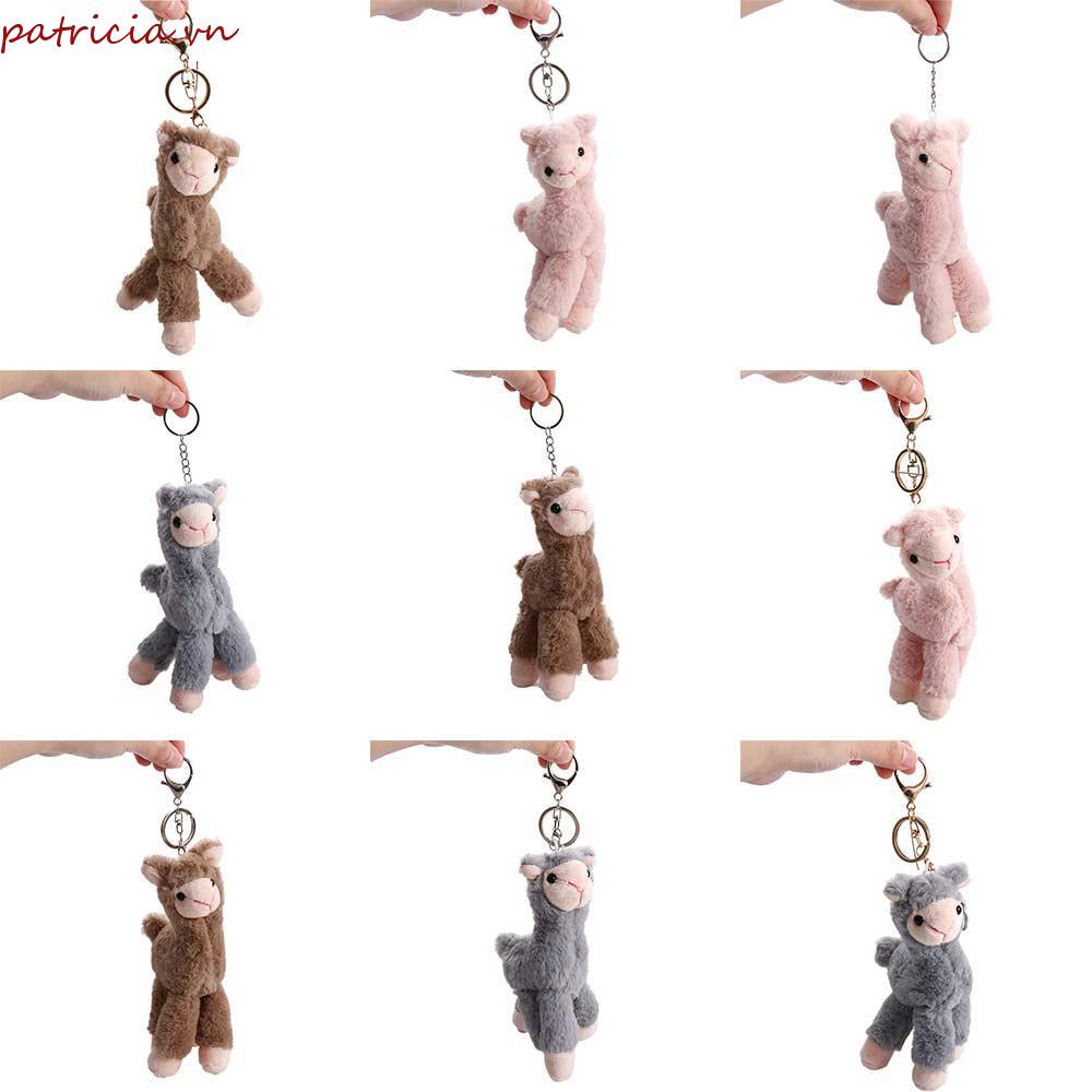 Móc Chìa Khóa Hình Lạc Đà Alpaca Mềm Mại Thủ Công Dùng Trang Trí Ba Lô