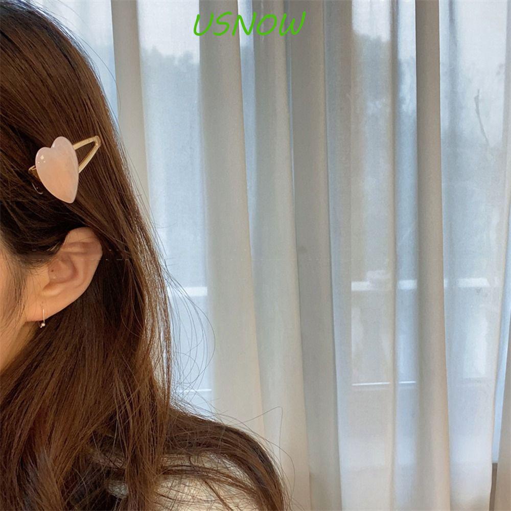 Kẹp Tóc Hình Trái Tim Nhiều Màu Phong Cách Lolita Xinh Xắn Cho Nữ