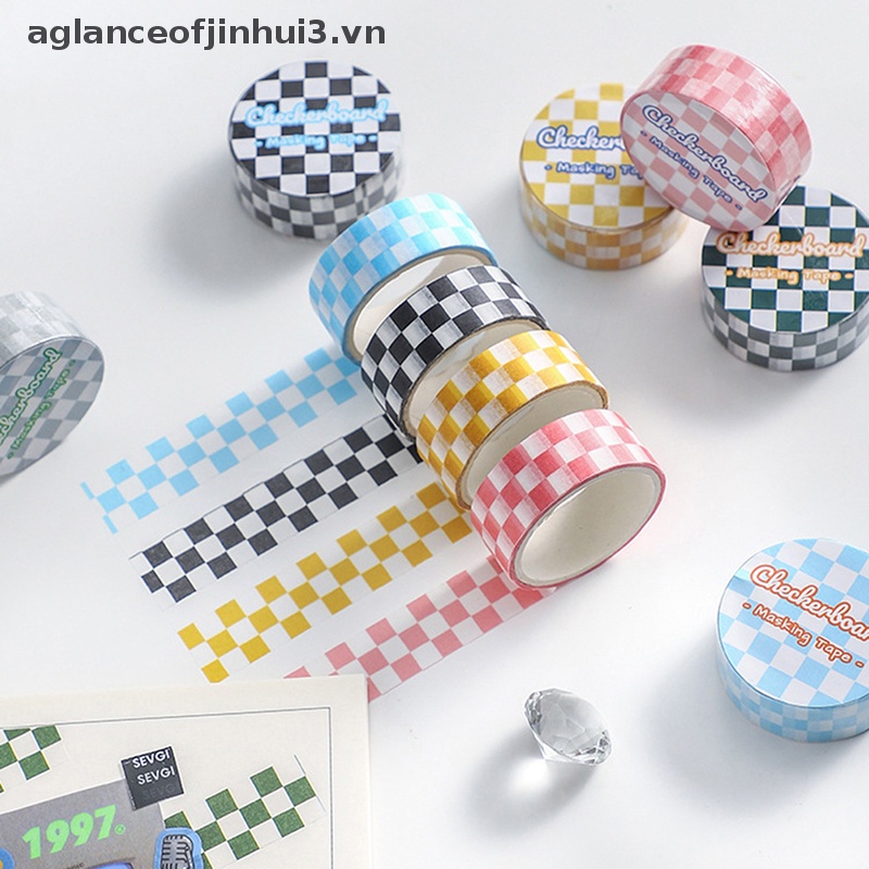 ~ Afhvn ~ 1 Cuộn Băng Dính Washi Dùng Để Trang Trí Sổ Tay Nhật Ký Sổ Kế Hoạch DIY