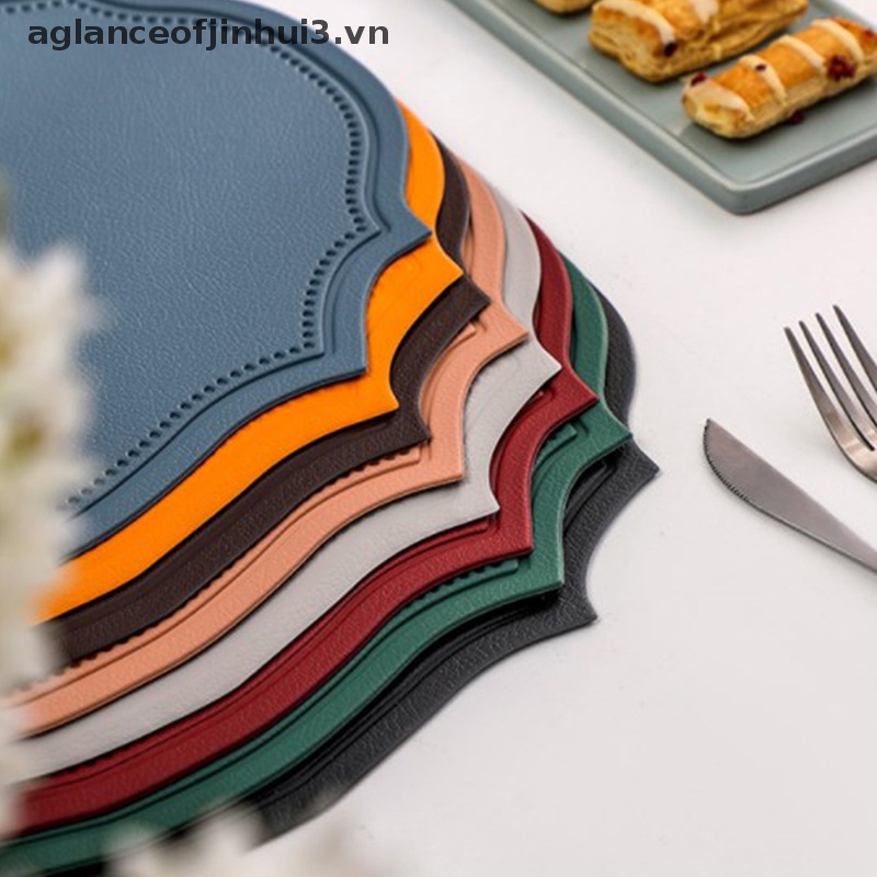 Tấm Lót Cốc Cà Phê Bằng Da Chống Thấm Nước Tiện Dụng