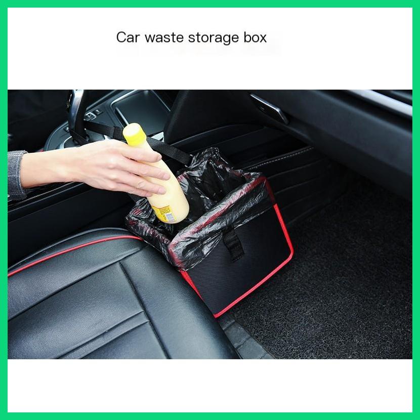 Thùng Đựng Rác Bằng Vải Oxford Chống Thấm Nước Có Thể Gấp Gọn Tiện Dụng Cho Xe Hơi Jwvn
