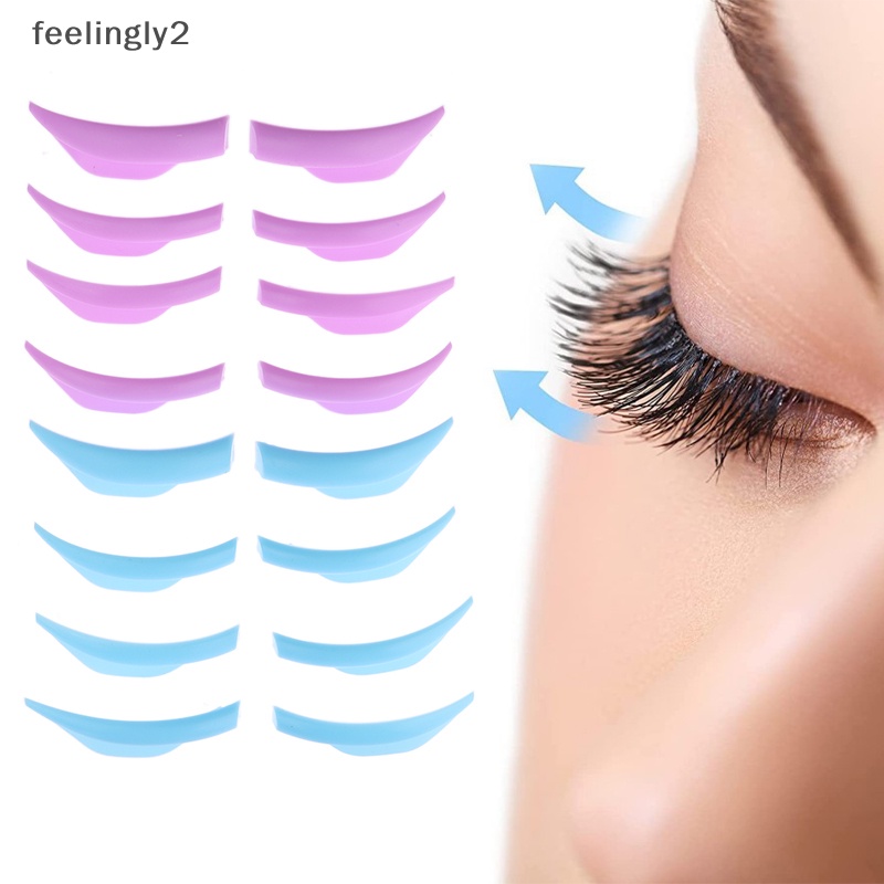 Set 4 Cặp Đệm Silicone Hỗ Trợ Uốn Cong Lông Mi Tiện Dụng