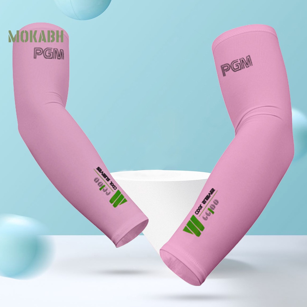 1 Cặp Vỏ Bọc Cánh Tay Đánh Golf PGM Bằng Lụa Lạnh Thoáng Khí Chống Tia UV