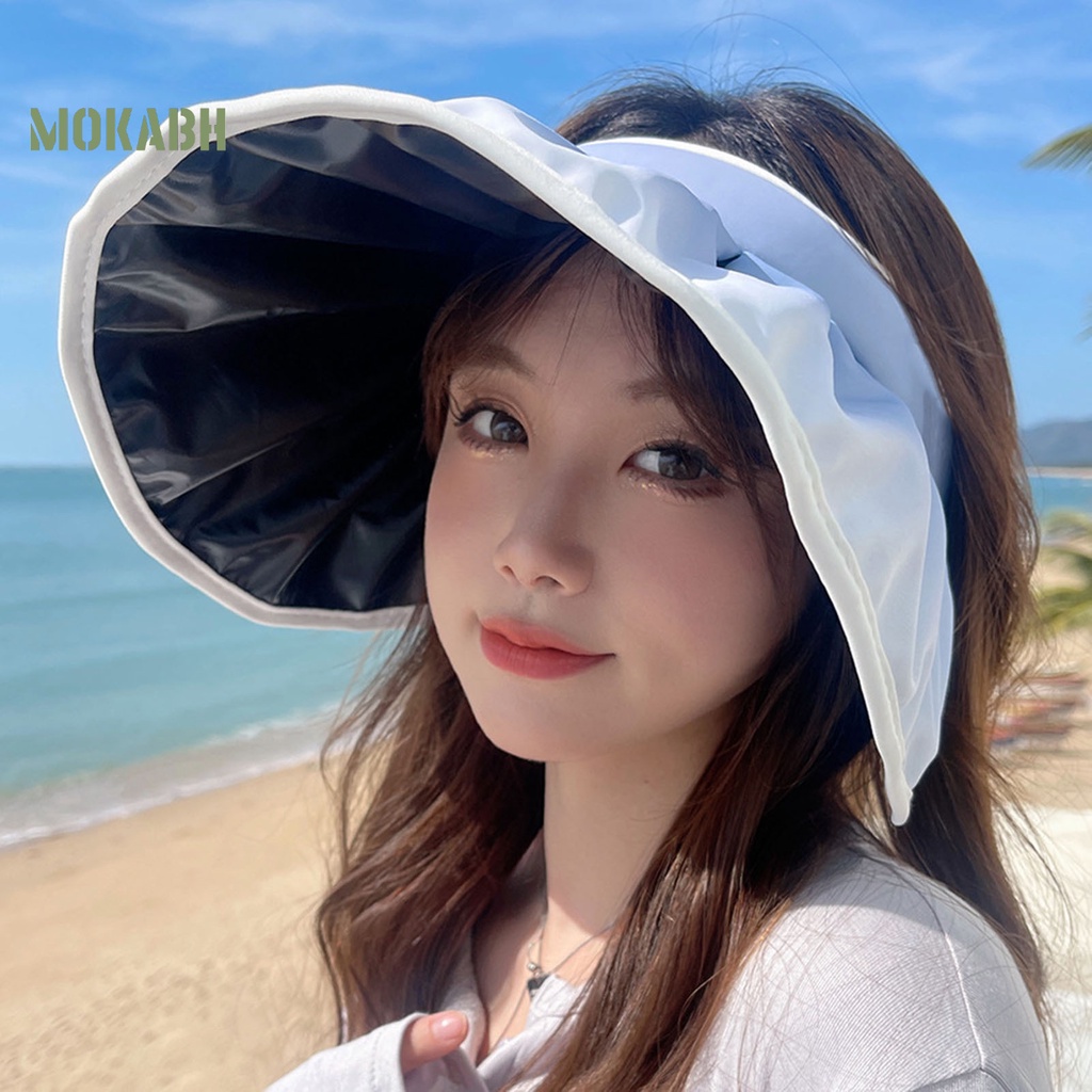 Nón Tennis Hở Chóp Màu Gradient In Chữ Bằng Vinyl Thời Trang