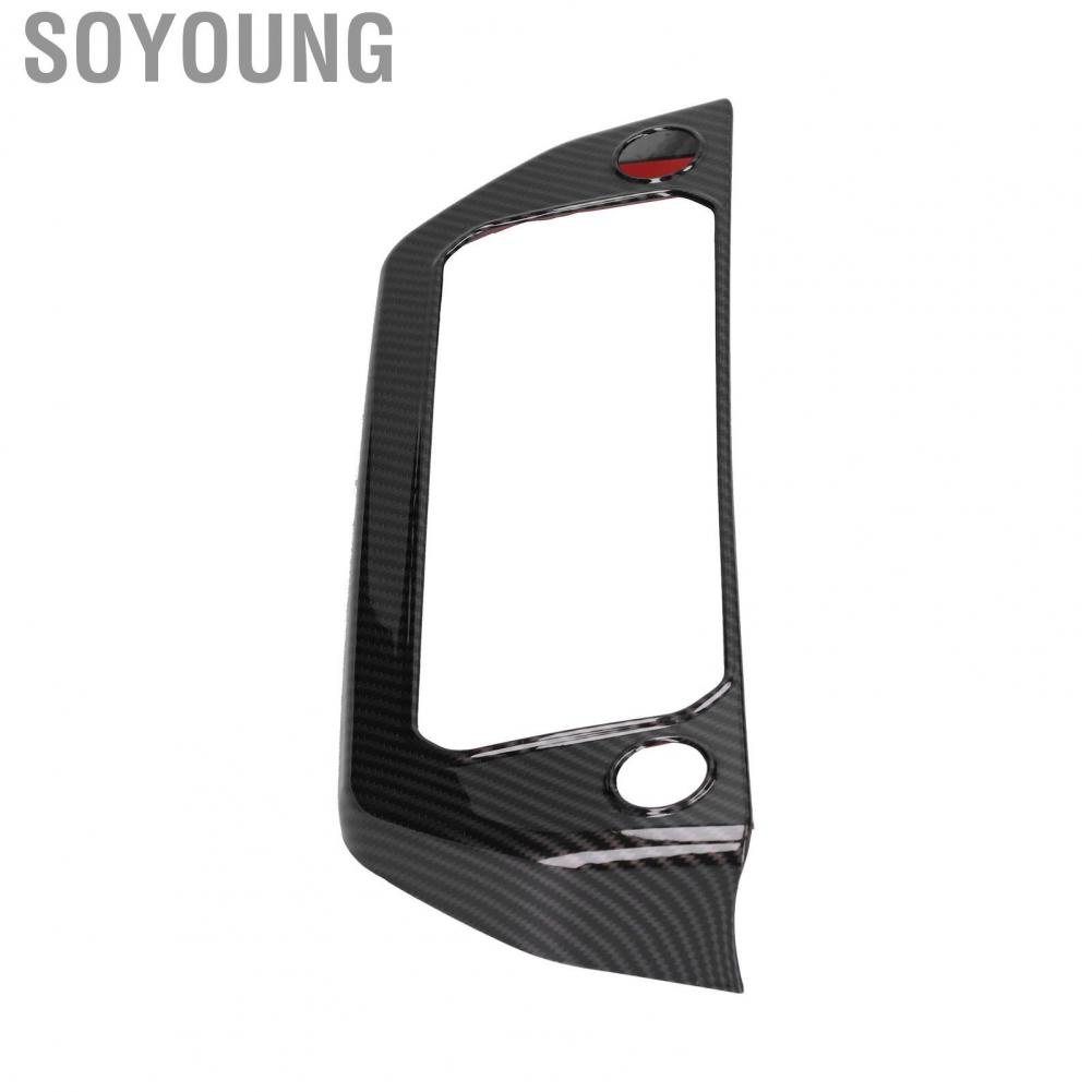 Soyoung Air Conditioning Switch Panel Trim Cover Carbon Fiber Style Replacement for Land Rover Defender 2020-2021
