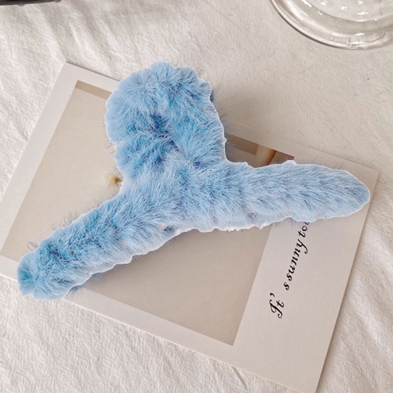 Kẹp Tóc Đuôi Ngựa Bằng Lông Nhung Nhiều Màu Sắc Phong Cách Vintage Ngọt Ngào Dành Cho Nữ