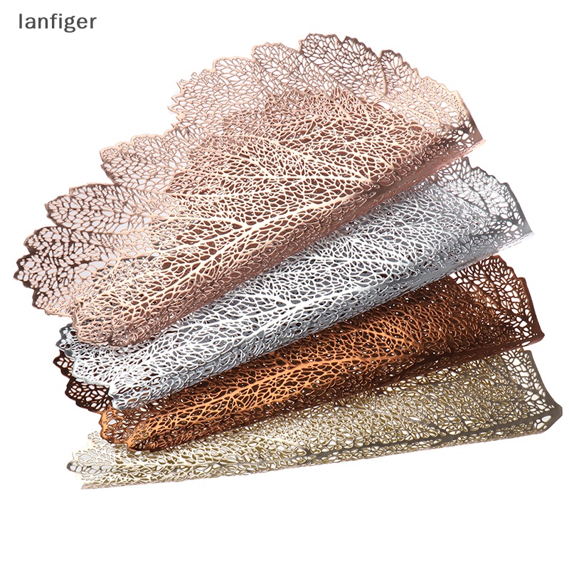 1 Tấm Lót Bàn Ăn Bằng PVC Hình Chiếc Lá