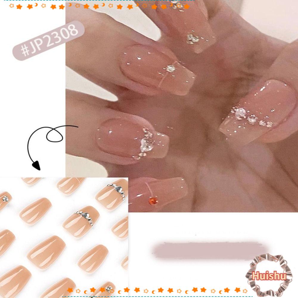 Bộ 24 Móng Tay Giả Che Phủ Toàn Diện Tháo Rời Được