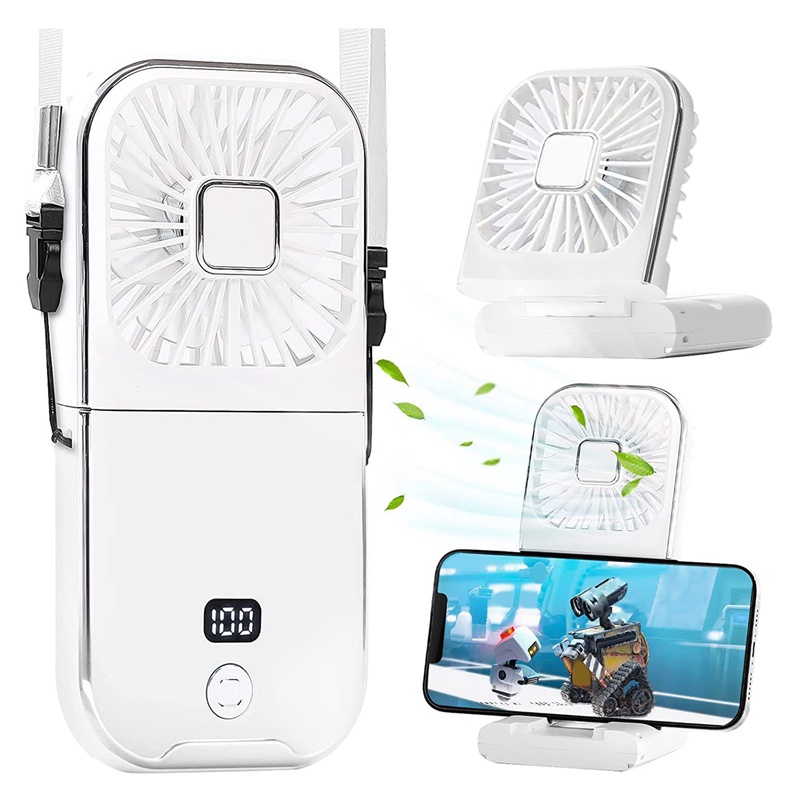 1 Quạt USB Mini Cầm Tay 4 Tốc Độ Có Thể Gập Lại Cho Văn Phòng / Lái Xe