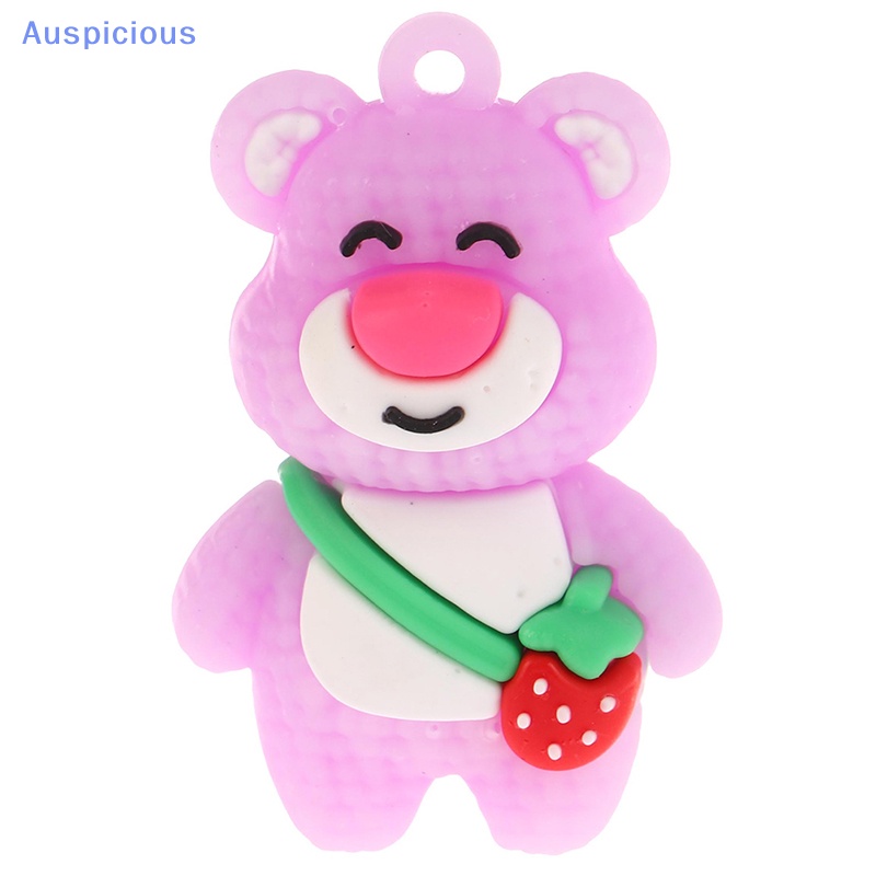 1 Móc Khóa Hình Gấu Hoạt Hình / Dâu Tây DIY Để Bàn Trang Trí