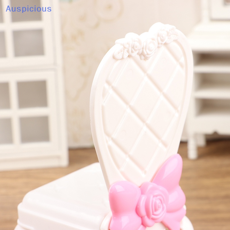 Mô Hình Ghế Thắt Nơ Màu Trắng Tỉ Lệ 1 / 6 Trang Trí Nhà Búp Bê