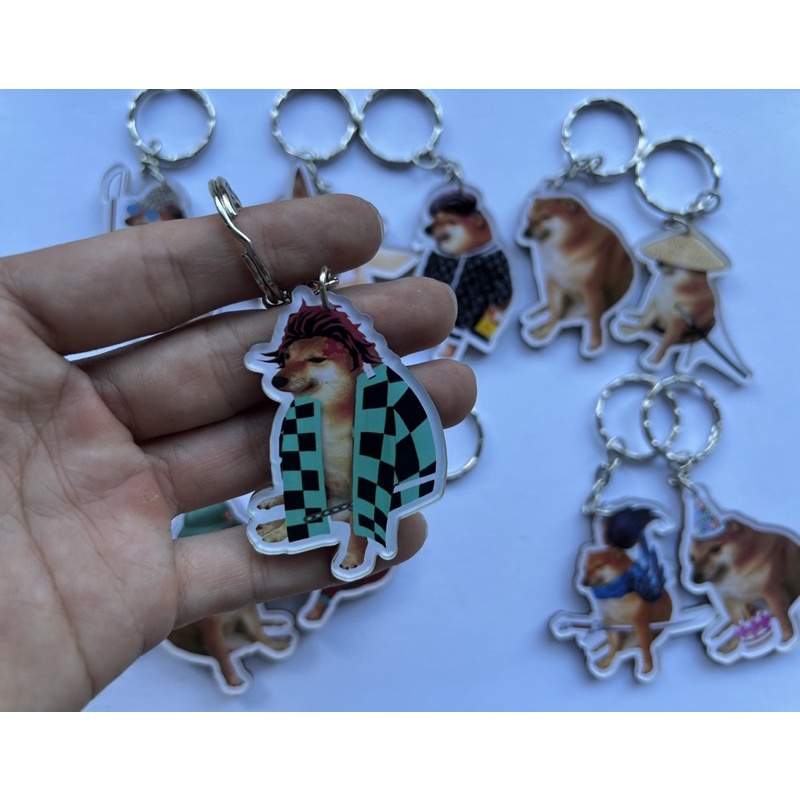 Móc khoá Cheems - móc khoá mica