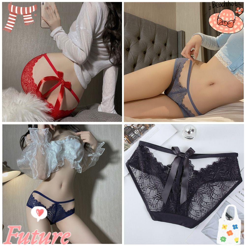 Quần Lót Lưới Thoáng Khí Lưng Thấp Quyến Rũ Cho Nữ